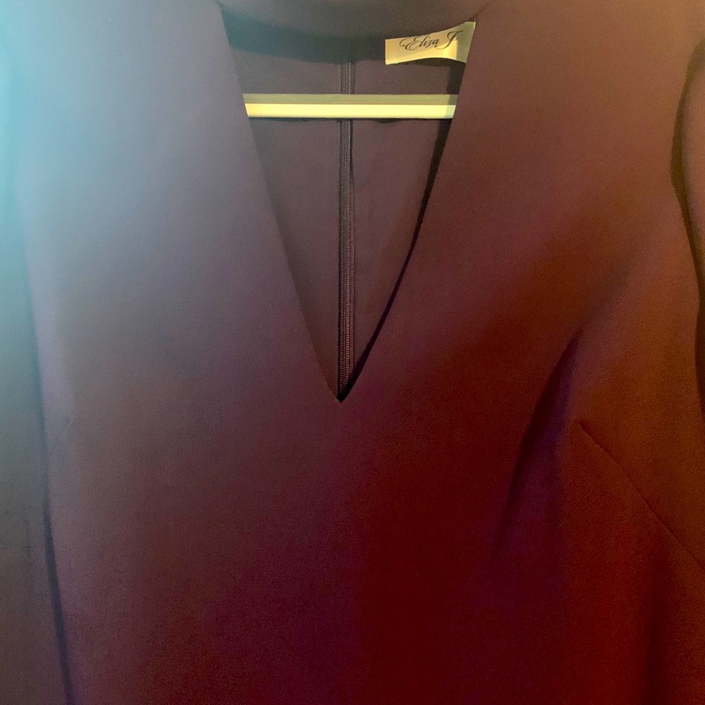 ELIZA J- PLUM DRESS - Picture 3 of 4